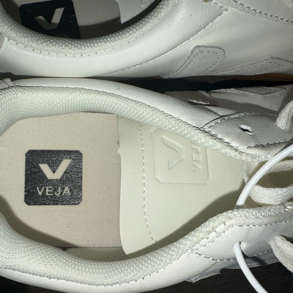 Veja White Sneakers with Gum Sole - Picture 5 of 6